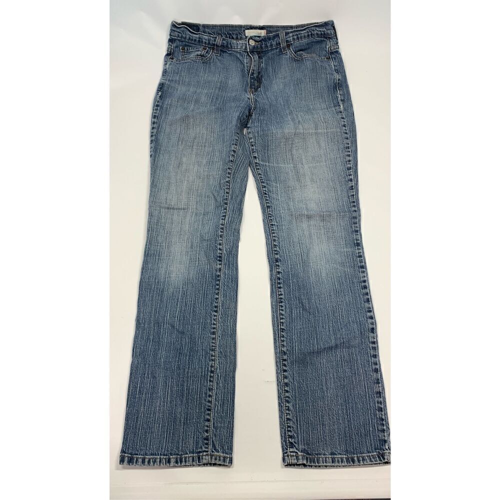 Levi's Women's Denim Five-Pocket Straight Leg Jeans Blue Size 14 Long